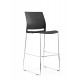 Verse Shell Skid Base Bar Stool